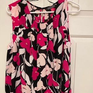 Sleeveless summer polyester tunic length blouse